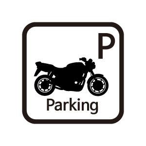 오토바이 주차 파킹 parking  시트컷팅 스티커